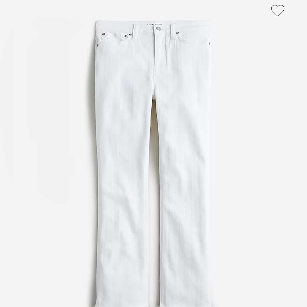 J Crew 10” white demi boot crop, 25P EUC - Picture 2 of 6